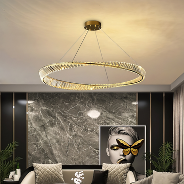 LED осветително тяло Cristal EnVogue, висящо, с дистанционно управление