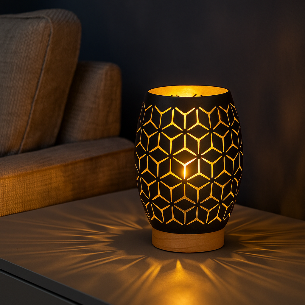 Декоративна лампа BIDAR 1xE27 черна