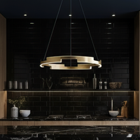 LED осветително тяло висящо Gold, еквивалент 520W, с дистанционно