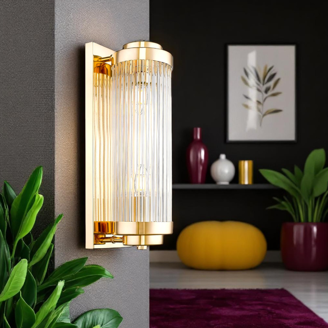 Аплик за стена Gold Luxury SERGIO, въртящ се, регулируем