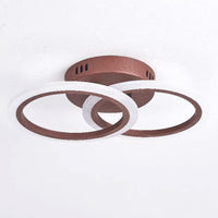 LED осветително тяло 1+1 Circle Design кафяв Еквивалент 300W с дистанционно