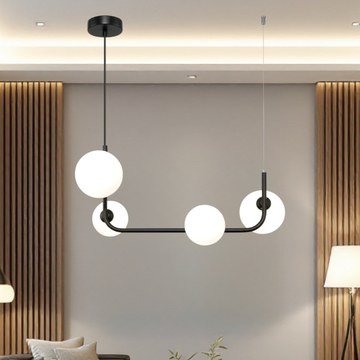 Осветително тяло Abajur MAT BLACK Urban Orbit 4xE27 - 3001-4