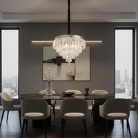 LED полилей Zolt Cristal Silver, еквивалент 550W