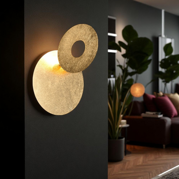 LED аплик Luxury Round Gold LEANO