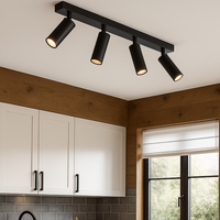 LED осветително тяло с 4 регулируеми спота AMBALA Black