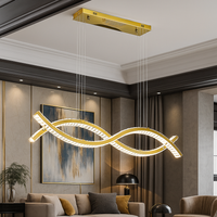 Осветително тяло LED висящо Voltra Gold еквивалент 500W с дистанционно