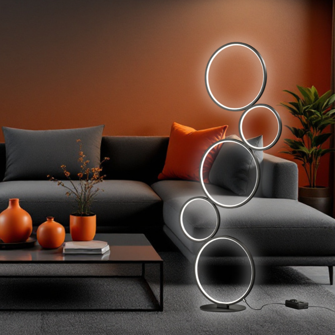 Лампион LED PREMIUM 36W 115cm RONDO Black