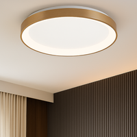 LED плафон BELLA GOLD, 3 вида светлина от бутон, еквивалент 400W