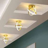 LED осветително тяло INFINITY RINGS Gold Еквивалент 200W