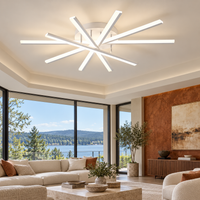 Осветително тяло LED CROSS LINNES Бяло Еквивалент 800W С дистанционно