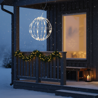 Декоративно LED кълбо Starfell студена светлина 40cm 3.6W IP44