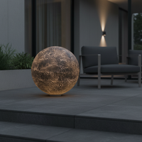 Външно осветително тяло глобус BLACKGLOW 80CM Черен