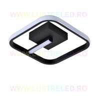 LED осветително тяло 36W VENUS SQUARE BLACK Еквивалент 150W