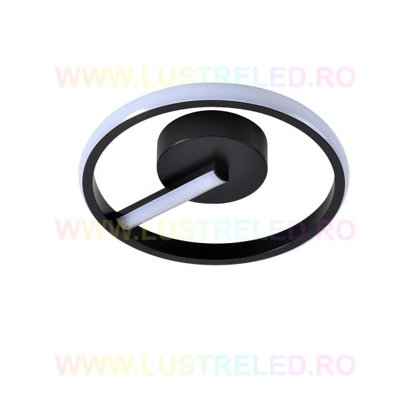 LED осветително тяло 32W VENUS ROUND BLACK Еквивалент 150W