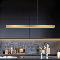 LED осветително тяло 36W Elegant Office Gold, висящо, еквивалент 300W