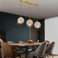LED осветително тяло Sparkle с прозрачен абажур DX333-3