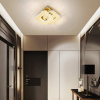 LED осветително тяло 32W CRISTAL Double Square Gold