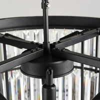 Candelabru Cristal SMOKY BLACK/GREY ROUND 600mm NEGRU + GRI / 60CM / CRISTAL Chandeliers Crystal