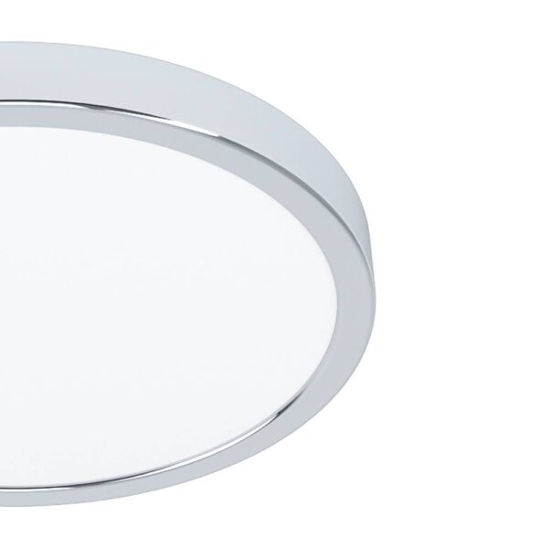 Plafonieră LED Baie IP44 FUEVA 5 Silver Echivalent 250W ALB NEUTRU / 20.5W / 28.5CM led ceiling light