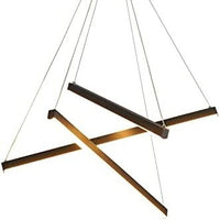 Lustra LED 3 Geometric BLACK LINES Suspendata Echivalent 400W NEAGRA / 60CM / SUSPENDATE Lighting Fixtures
