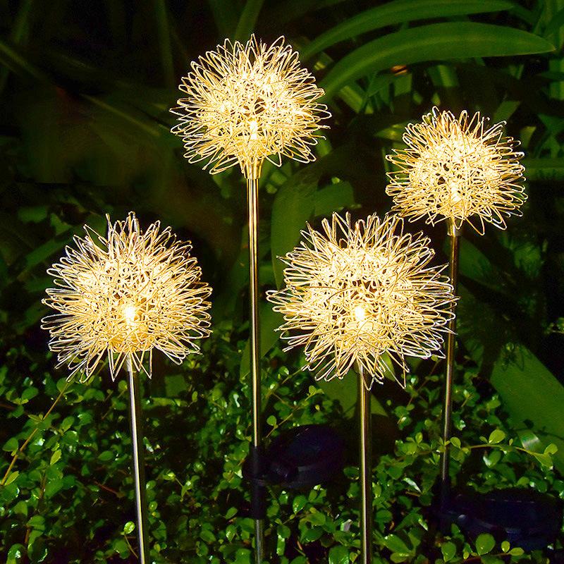 Соларен градински стълб Декорация DANDELION 73CM