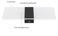 LED аплик за стена 12W SUBLIME Square BLACK