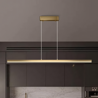 LED осветително тяло 36W Elegant Office Gold, висящо, еквивалент 300W
