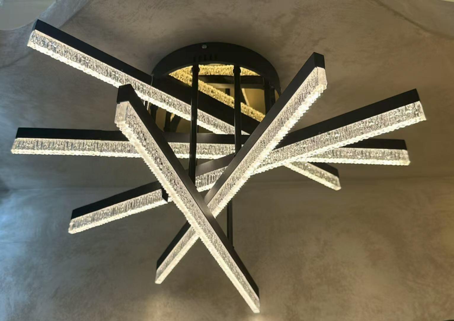 LED осветително тяло за таван Mira 5 линии, еквивалент 500W, с дистанционно