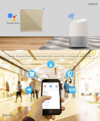 Двоен WiFi стъклен сензорен ключ