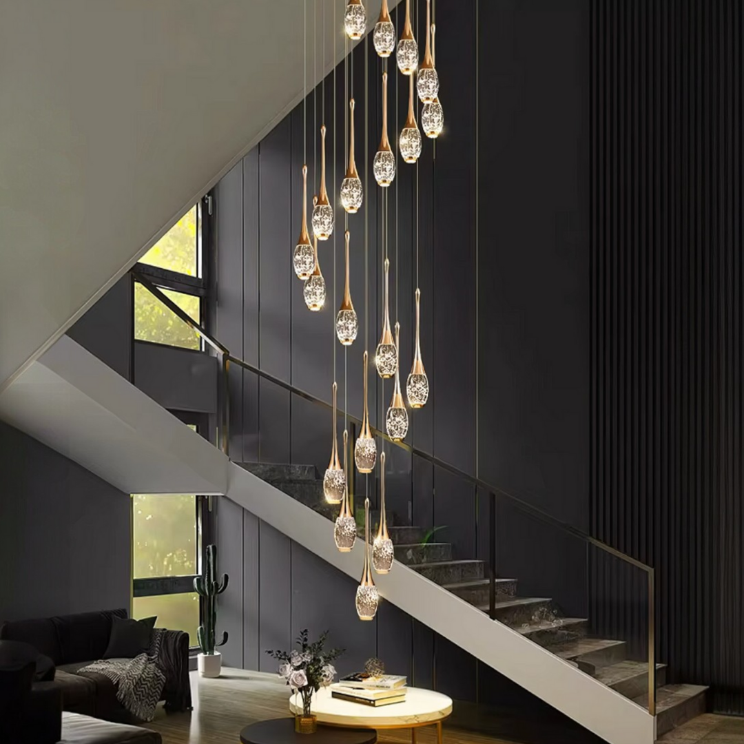 LED осветително тяло Luxury Crystal Flowing Tears
