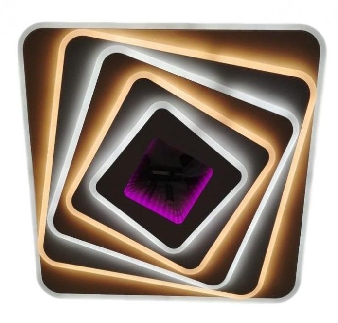 LED осветително тяло LEVELS 3D RGB Square Еквивалент 800W Дистанционно