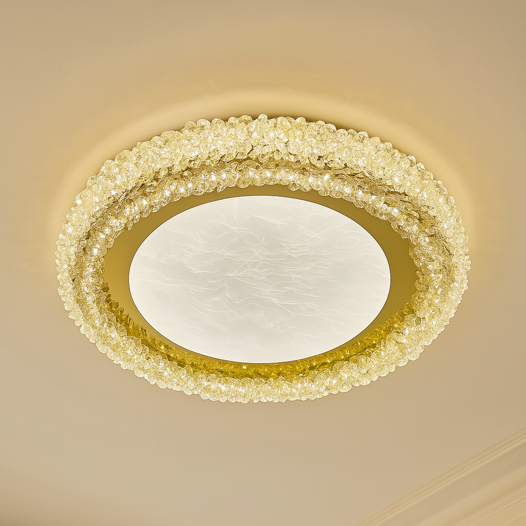 Осветително тяло за таван Crystal Golden Sponge Deluxe