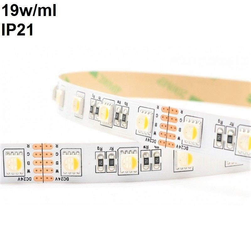 LED лента 5050 60 SMD-ML за интериор RGBW с топла светлина - ролка 5 метра