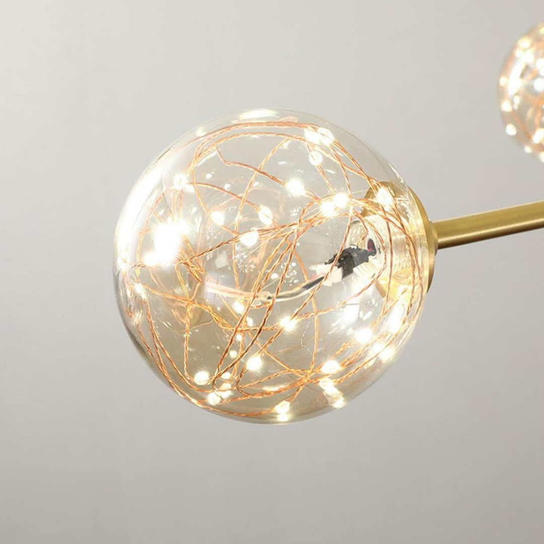 LED осветително тяло Sparkle с прозрачен абажур DX333-3