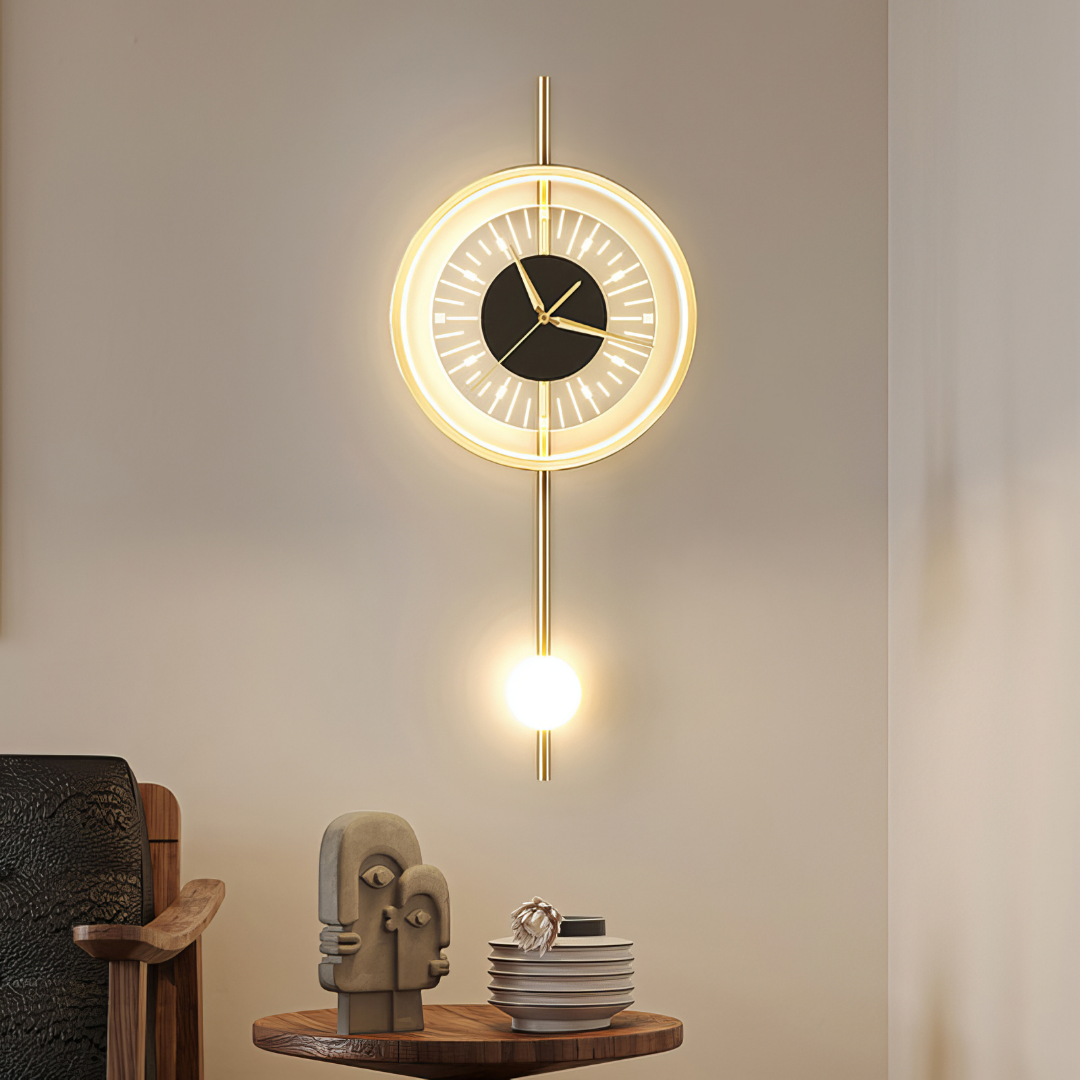 LED аплик с часовник Pendulum Glow AL204-1