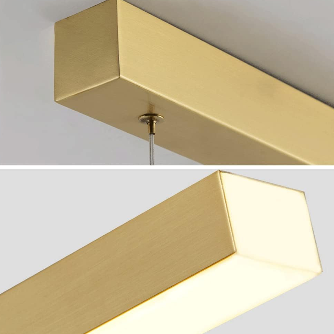LED осветително тяло 36W Elegant Office Gold, висящо, еквивалент 300W