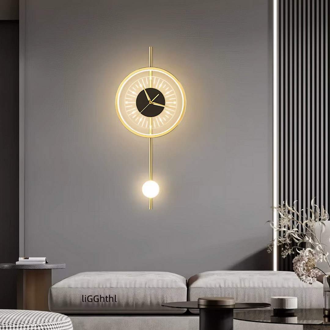 LED аплик с часовник Pendulum Glow AL204-1