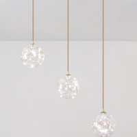 LED осветително тяло Sparkle с прозрачен абажур DX333-3