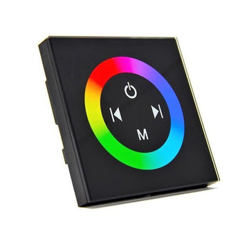Контролер RGB 12V 12A за стена TOUCH черен