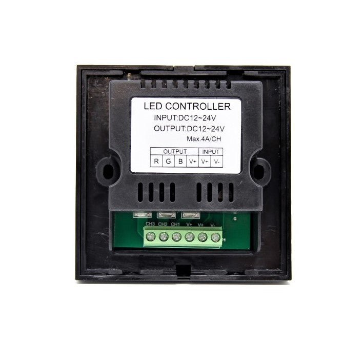 Контролер RGB 12V 12A за стена TOUCH черен
