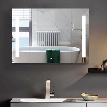 Шкаф за баня с LED огледало Lyte Touch 100x70cm