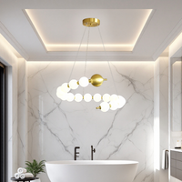 LED осветително тяло Абажур 48W Fibonacci 11 елемента еквивалент 300W с дистанционно