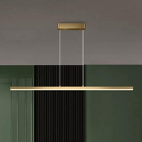 LED осветително тяло 36W Elegant Office Gold, висящо, еквивалент 300W