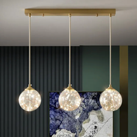 LED осветително тяло Sparkle с прозрачен абажур DX333-3