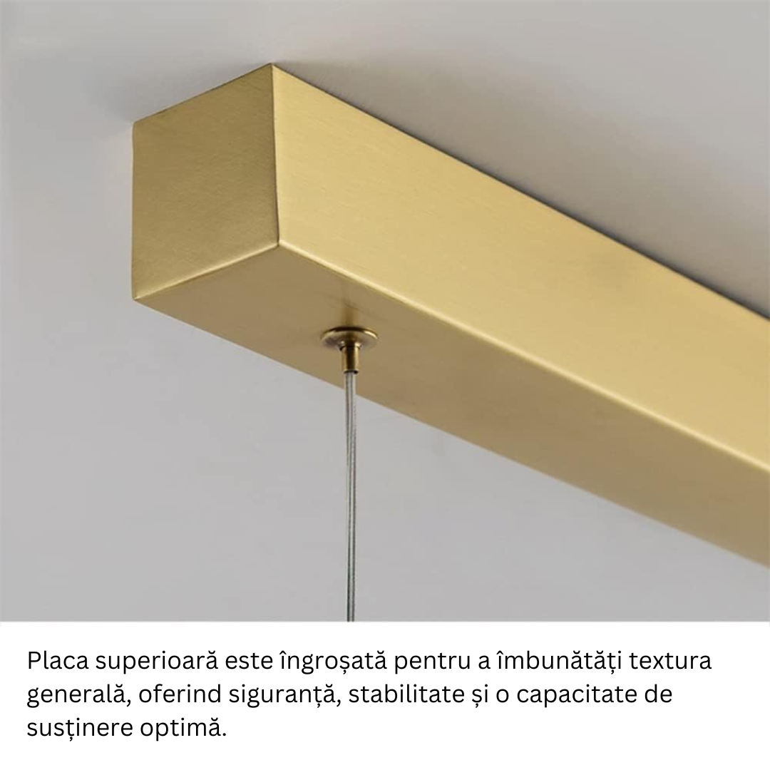 LED осветително тяло 36W Elegant Office Gold, висящо, еквивалент 300W