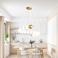 LED осветително тяло Абажур 48W Fibonacci 11 елемента еквивалент 300W с дистанционно