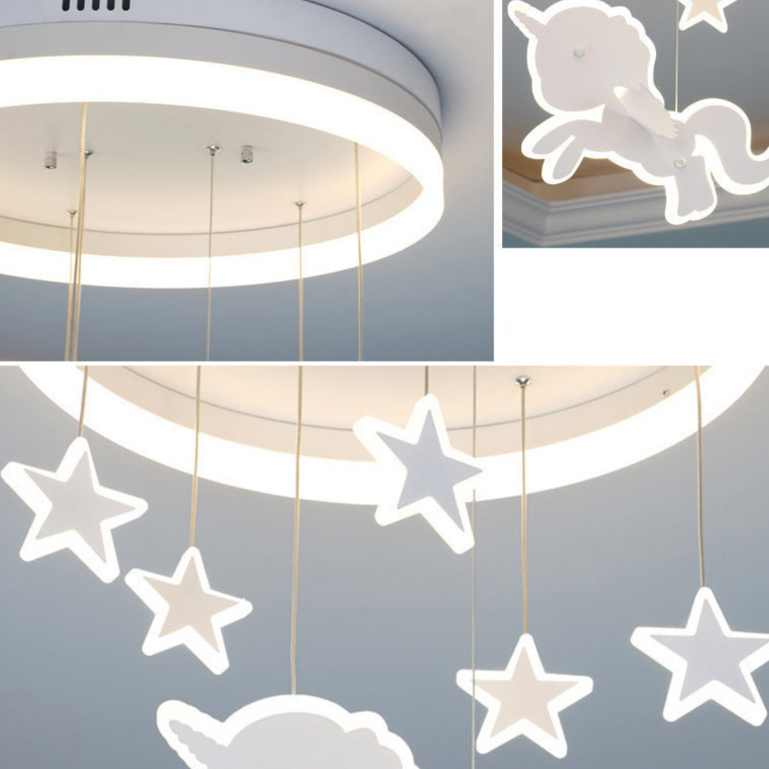 Осветително тяло LED 100W Starry Unicorn с дистанционно, еквивалент 500W