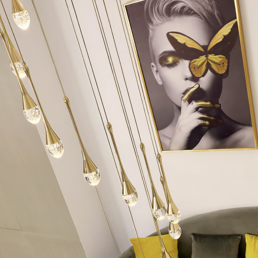 LED осветително тяло Luxury Crystal Flowing Tears