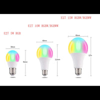 LED крушка E27 10W RGB с дистанционно