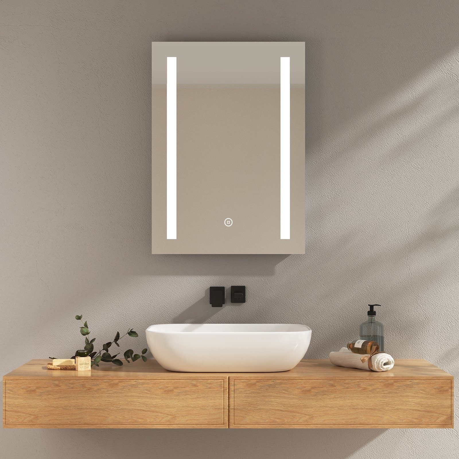 LED огледало 50X70cm с функция против замъгляване и Touch M061S